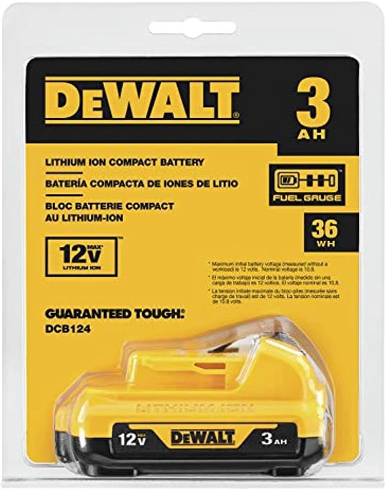 Alt view image 5 of 19 - DEWALT DCB124 12V MAX 3Ah Lithium Ion Battery