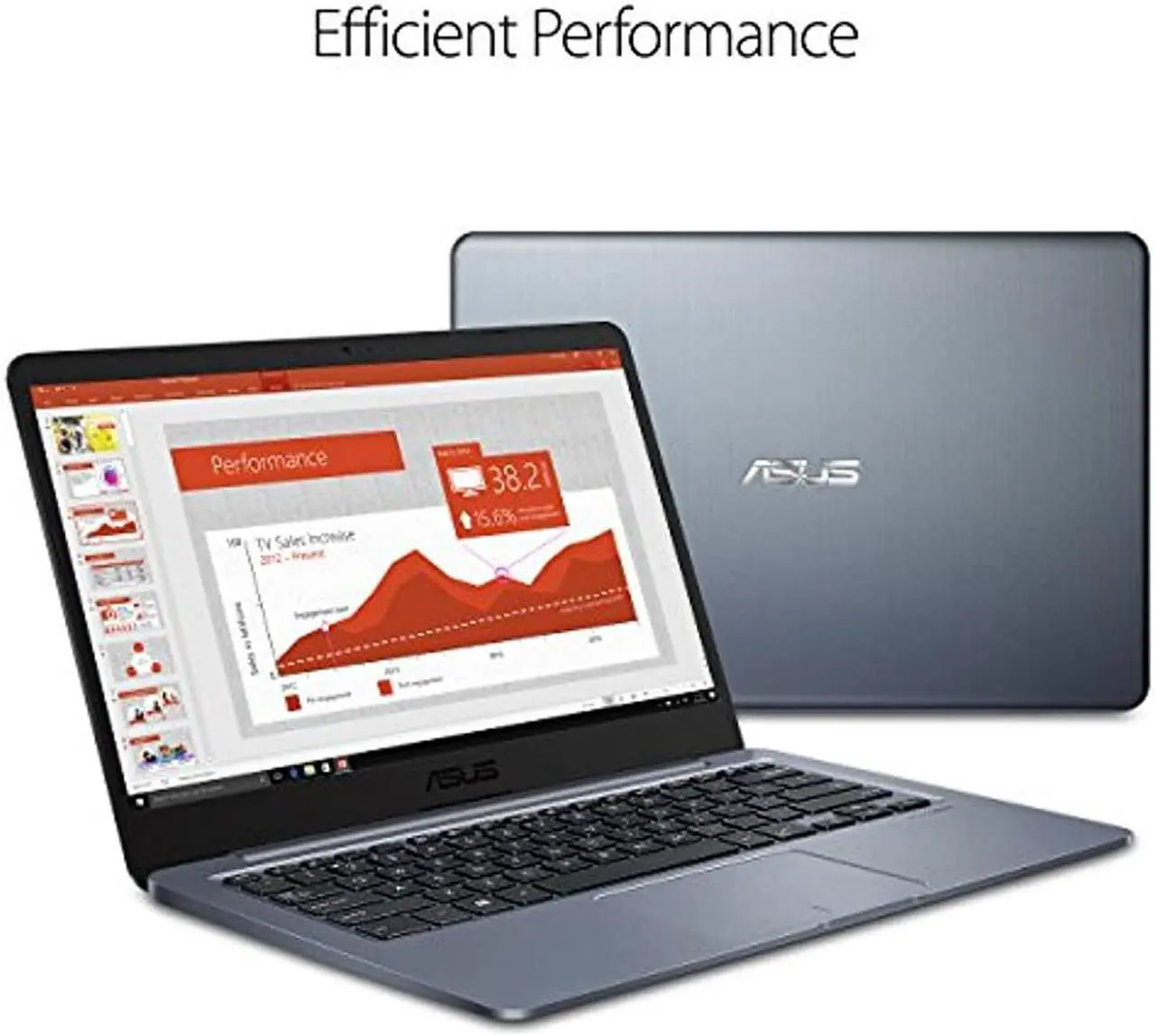 Alt view image 10 of 17 - ASUS Laptop L406 Thin and Light Laptop, 14” HD Display, Intel Celeron N4000 Processor, 4GB RAM, 64GB eMMC Storage, Wi-Fi 5, Windows 10, Microsoft 365, Slate Gray, L406MA-WH02 Notebook PC Computer