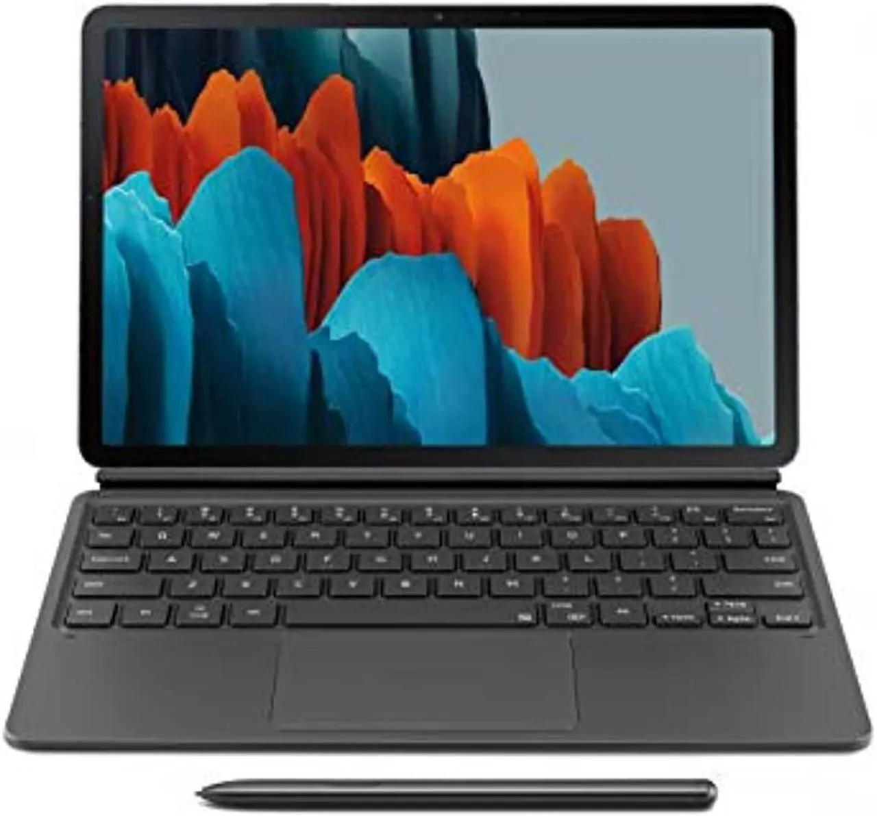 Alt view image 2 of 20 - Samsung Galaxy Tab S7 Book Cover KeyboardEF-DT870UBEGUJ Black