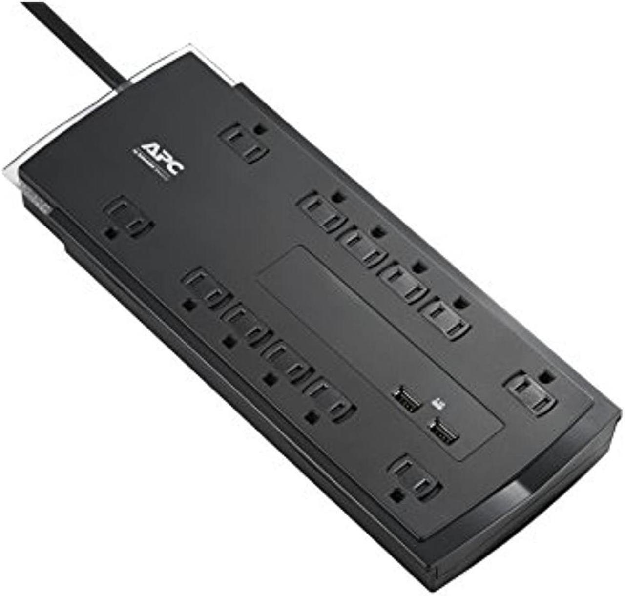 Alt view image 7 of 18 - APC UP P12U2 Performance SurgeArrest 120V 12 Outlet w 2x2.4A USB Charger RTL