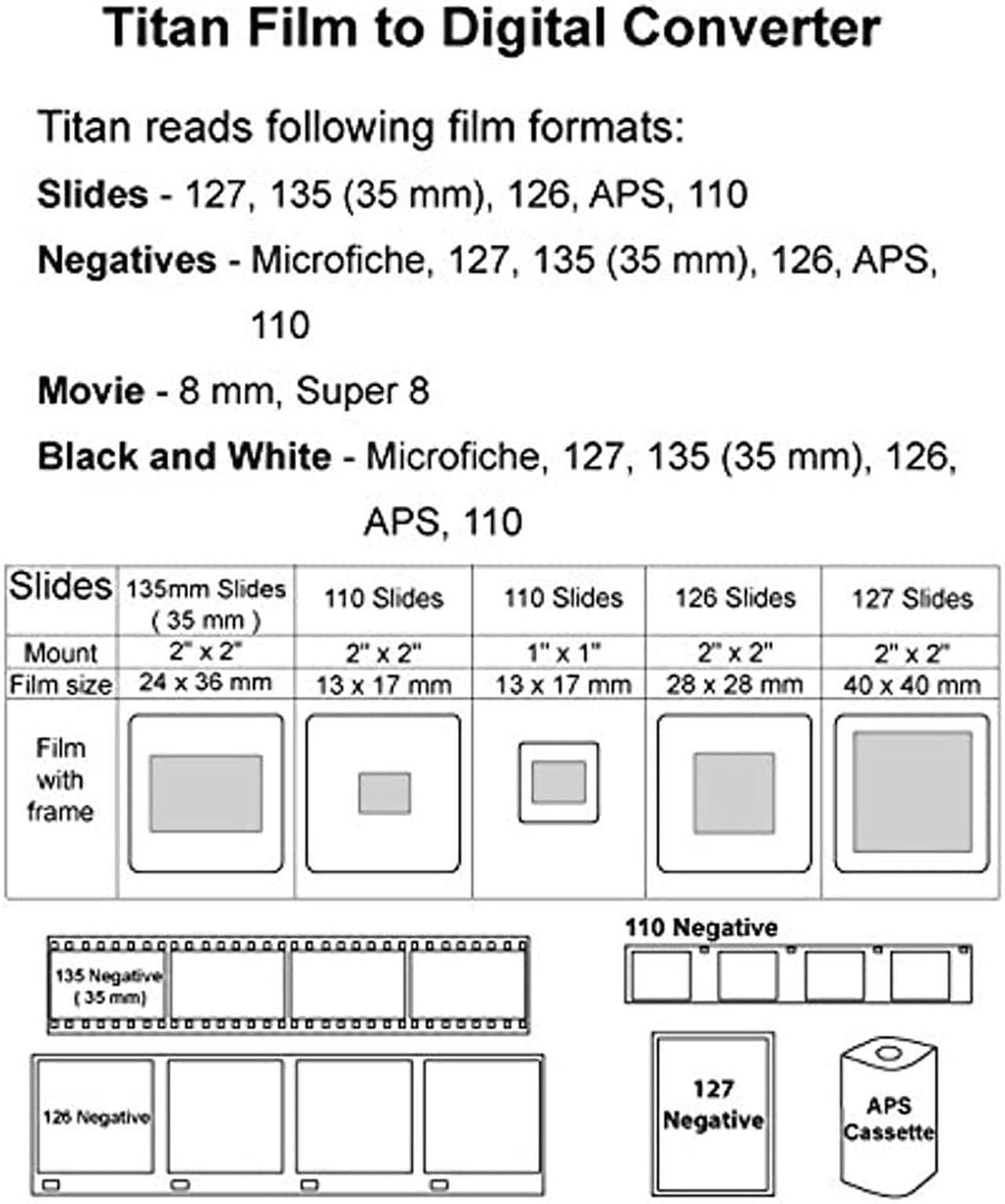Alt view image 17 of 17 - Wolverine Data 8-in-1 HD Film to Digital Converter w/4.3" LCD Screen & HDMI