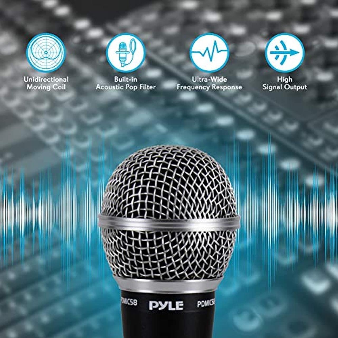 Alt view image 6 of 11 - Pyle Pro PDMIC58 Professional Moving Coil Dynamic Handheld Microphone