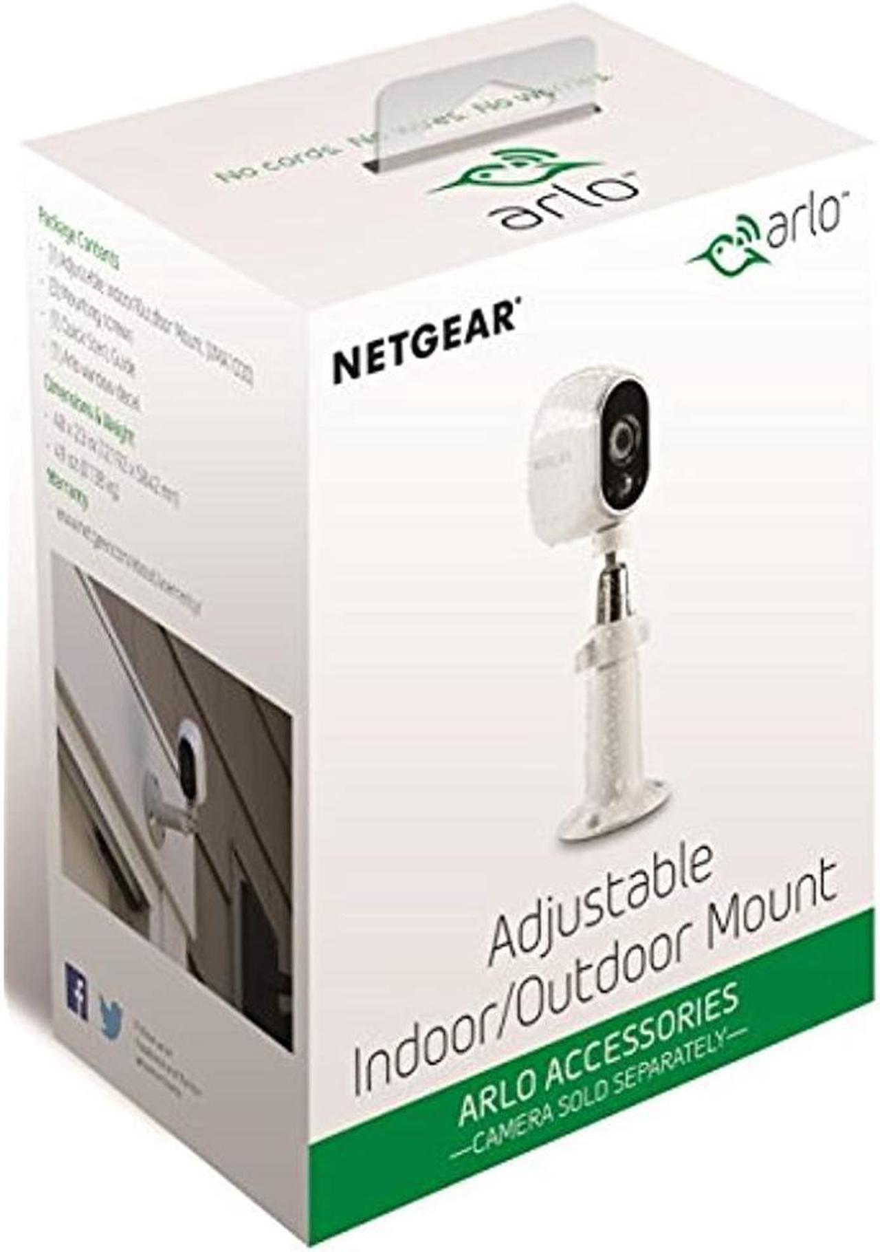 Alt view image 11 of 12 - Arlo Adjustable Indoor / Outdoor Mount for Arlo Wire-Free Security Camera - White - VMA1000-10000S