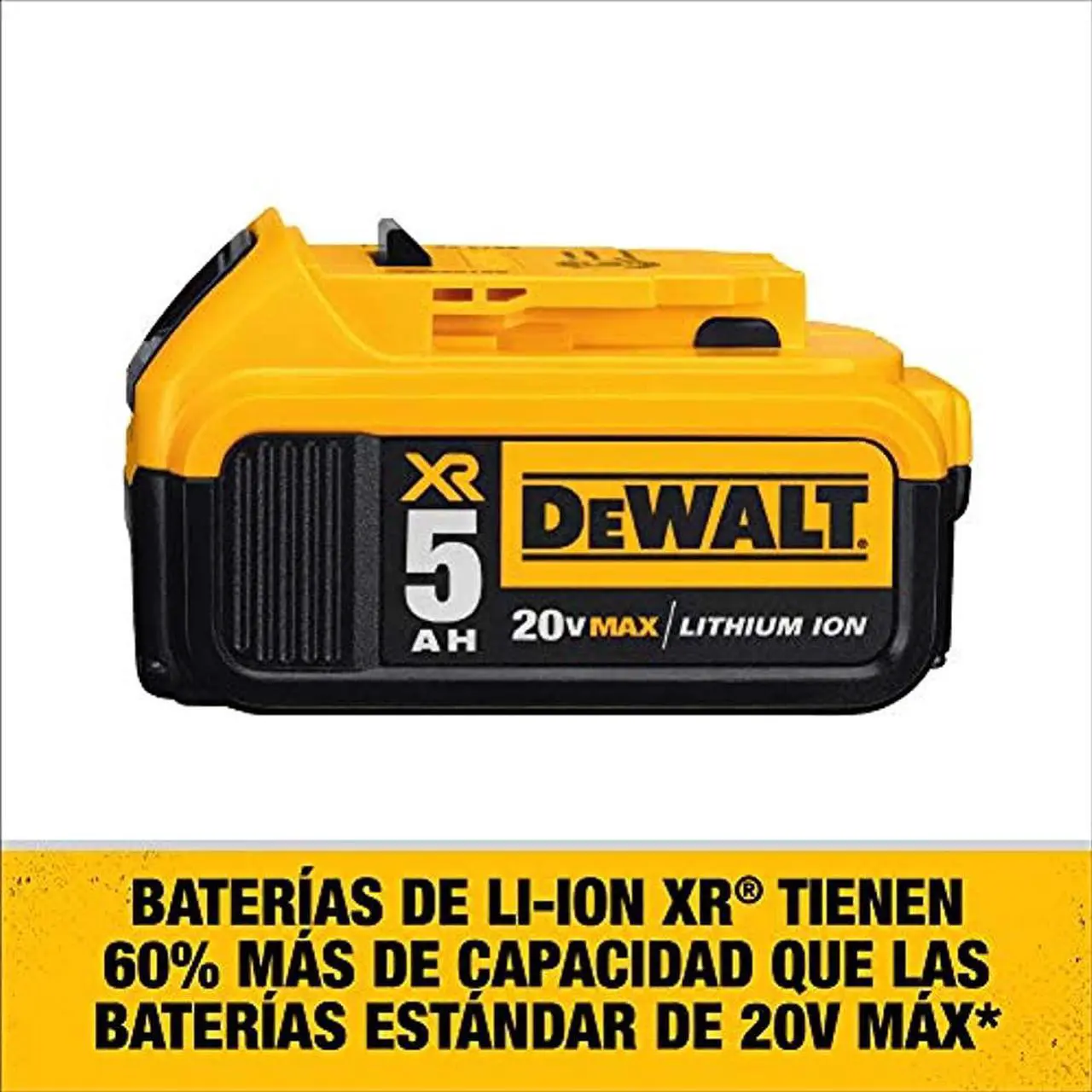 Alt view image 13 of 16 - DeWALT DCB205 20V MAX XR 5.0Ah Lithium Ion Battery-Pack