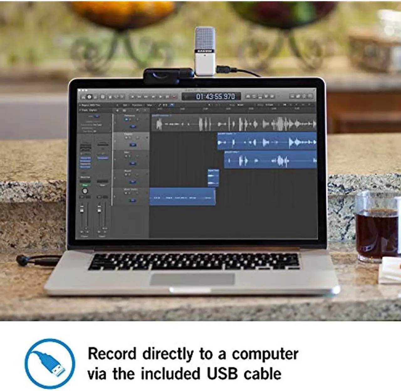 Alt view image 5 of 20 - Samson Go Mic USB Microphone for Mac and PC Computers (Silver)