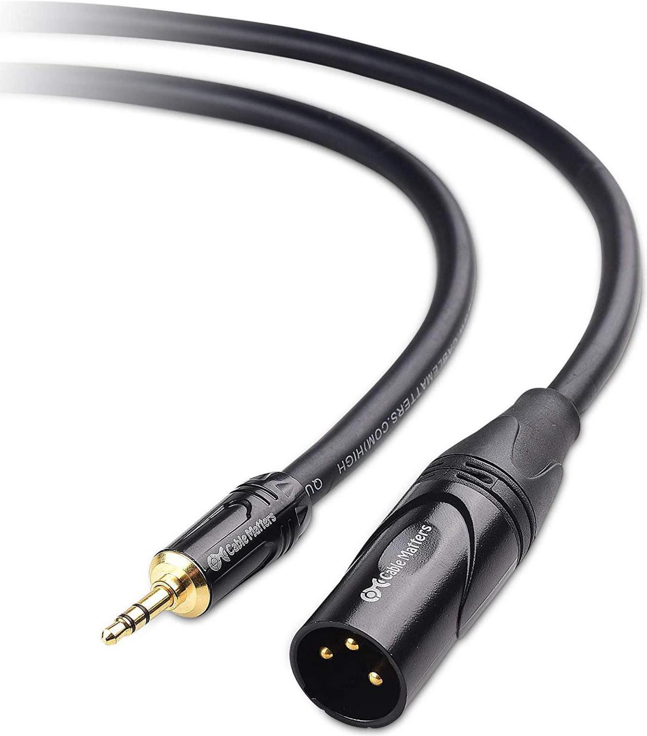 Main image of Cable Matters (1/8 Inch) 3.5mm to XLR Cable (XLR to 3.5mm Cable) Male to Male 15 Feet