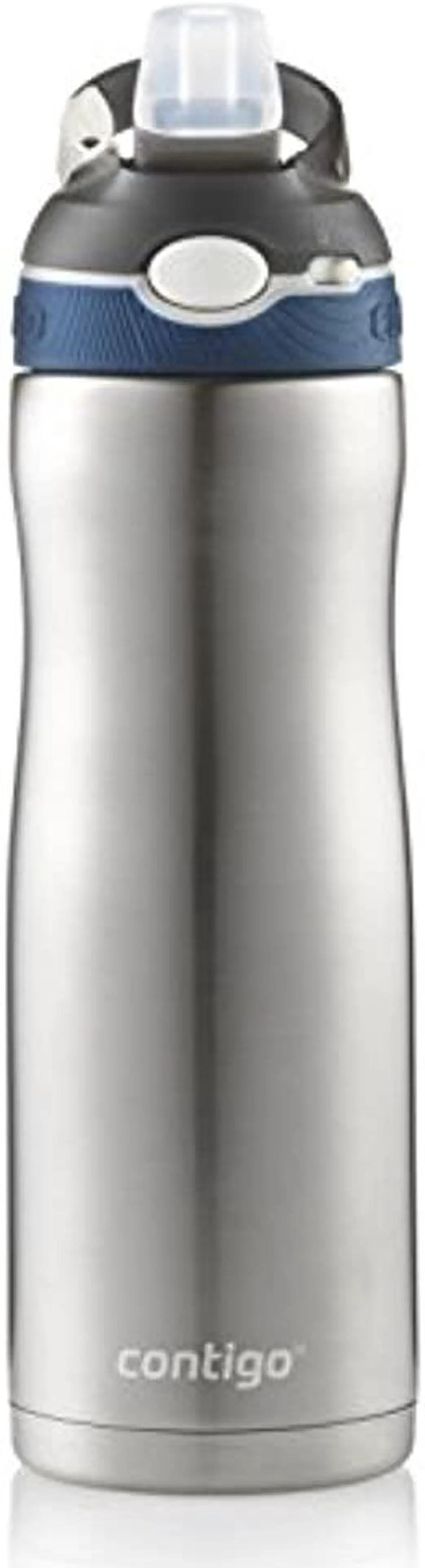 Alt view image 6 of 12 - Contigo 20 oz. Ashland Chill Autospout Stainless Steel Water Bottle - Monaco
