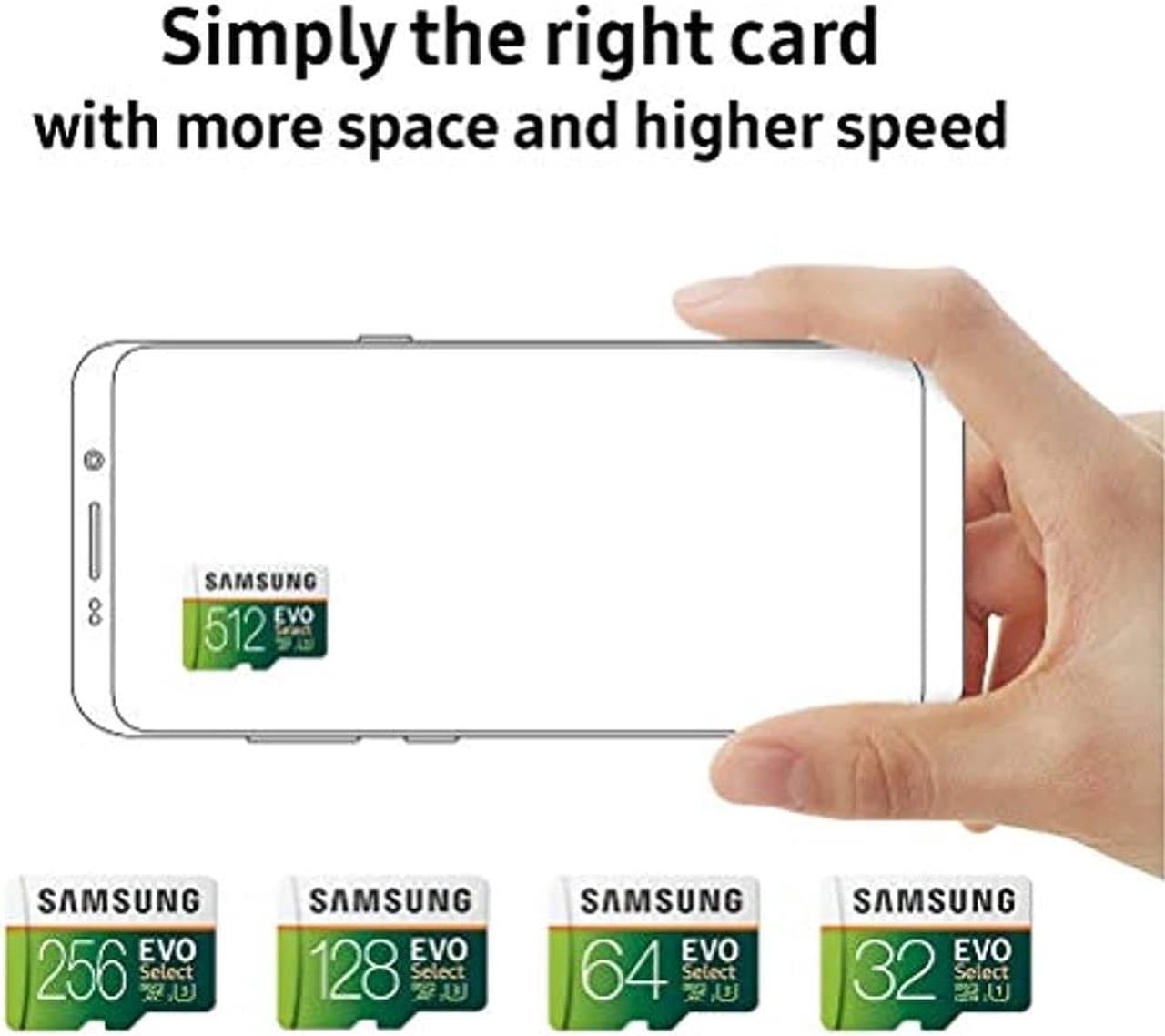 Alt view image 12 of 15 - Samsung EVO Select 128 GB microSDXC