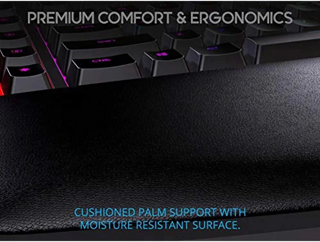 Alt view image 12 of 20 - KINESIS Gaming Freestyle Edge RGB Split Mechanical Keyboard (MX Brown)