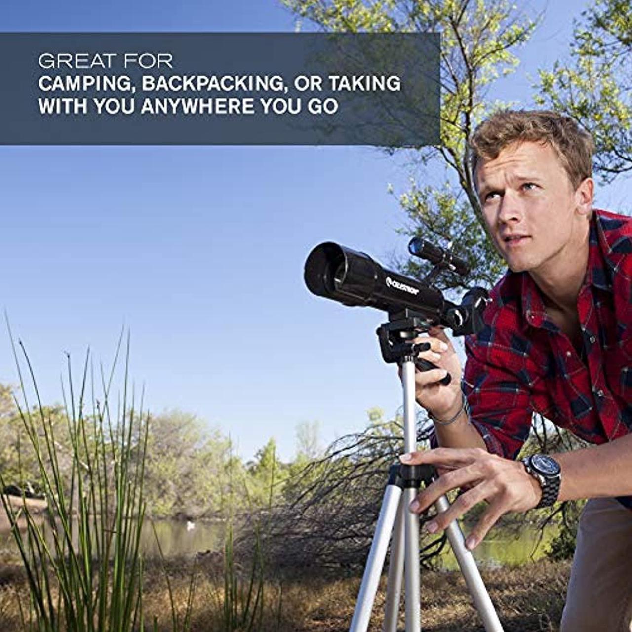 Alt view image 13 of 20 - Celestron Travel Scope 80 with Backpack and Smartphone Adapter