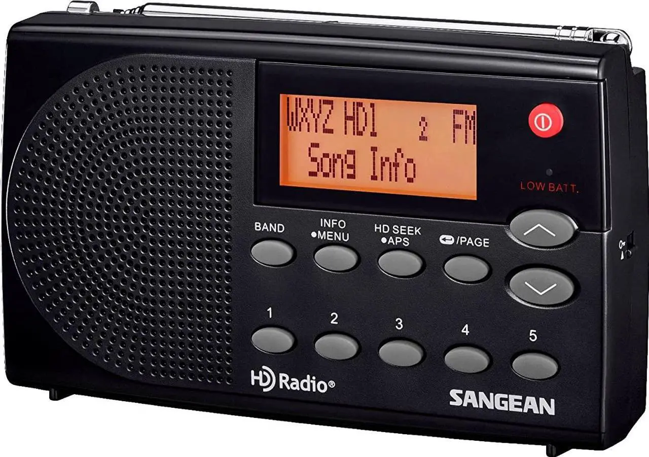 Alt view image 6 of 13 - Sangean(R) HDR-14 HD Radio(TM)/FM Stereo/AM Portable Radio