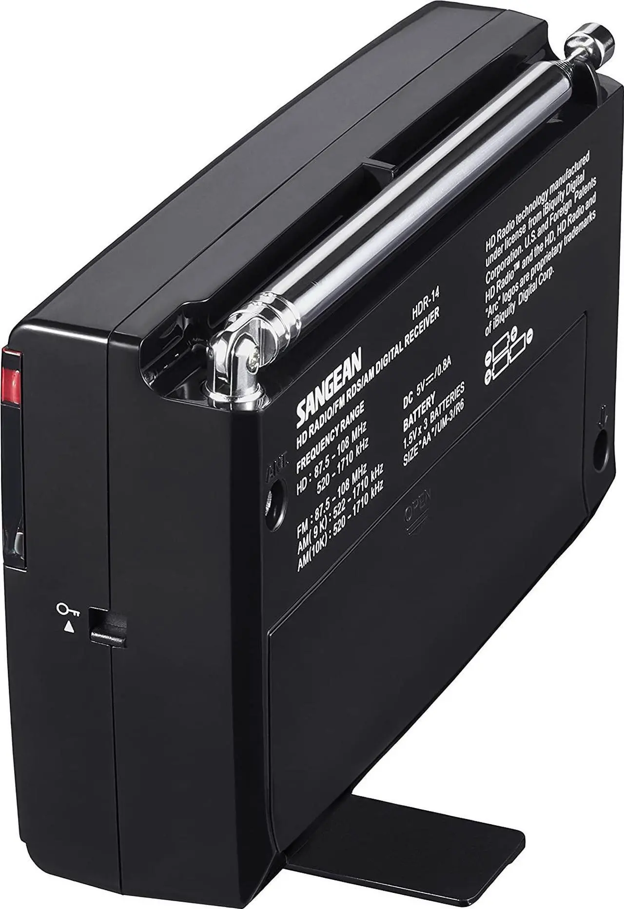 Alt view image 7 of 13 - Sangean(R) HDR-14 HD Radio(TM)/FM Stereo/AM Portable Radio