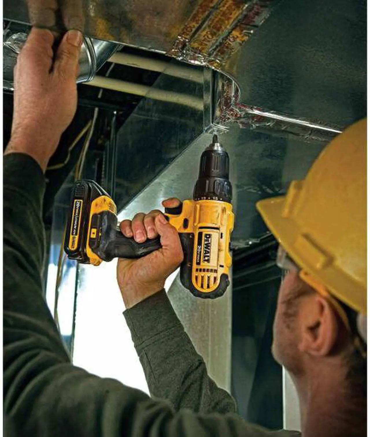 Alt view image 11 of 20 - Dewalt DCD771C2 20V MAX Brushed Lithium-Ion 1/2 in. Cordless Compact Drill Driver Kit with 2 Batteries (1.3 Ah)