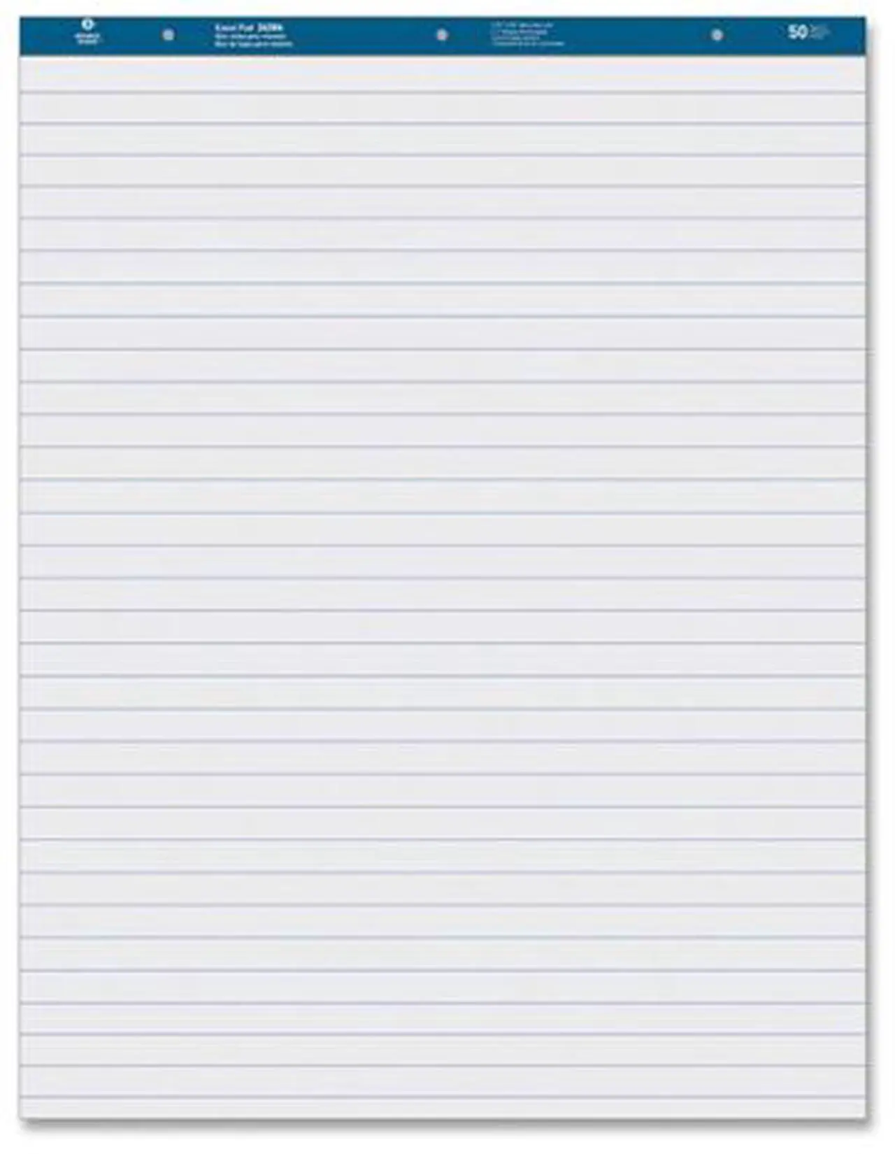Alt view image 3 of 8 - Business Source Easel Pad Ruled 50 Sheets 27"x34" 4/CT White 36586