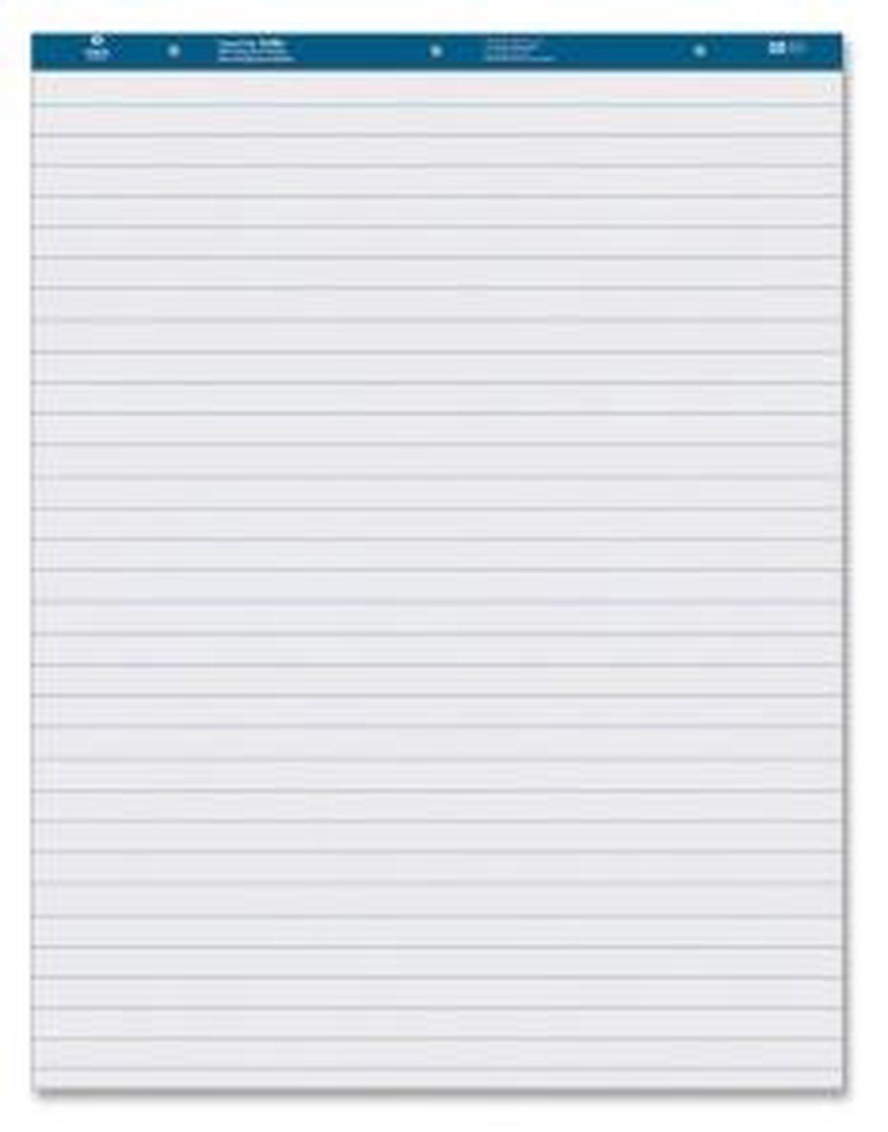 Alt view image 2 of 8 - Business Source Easel Pad Ruled 50 Sheets 27"x34" 4/CT White 36586