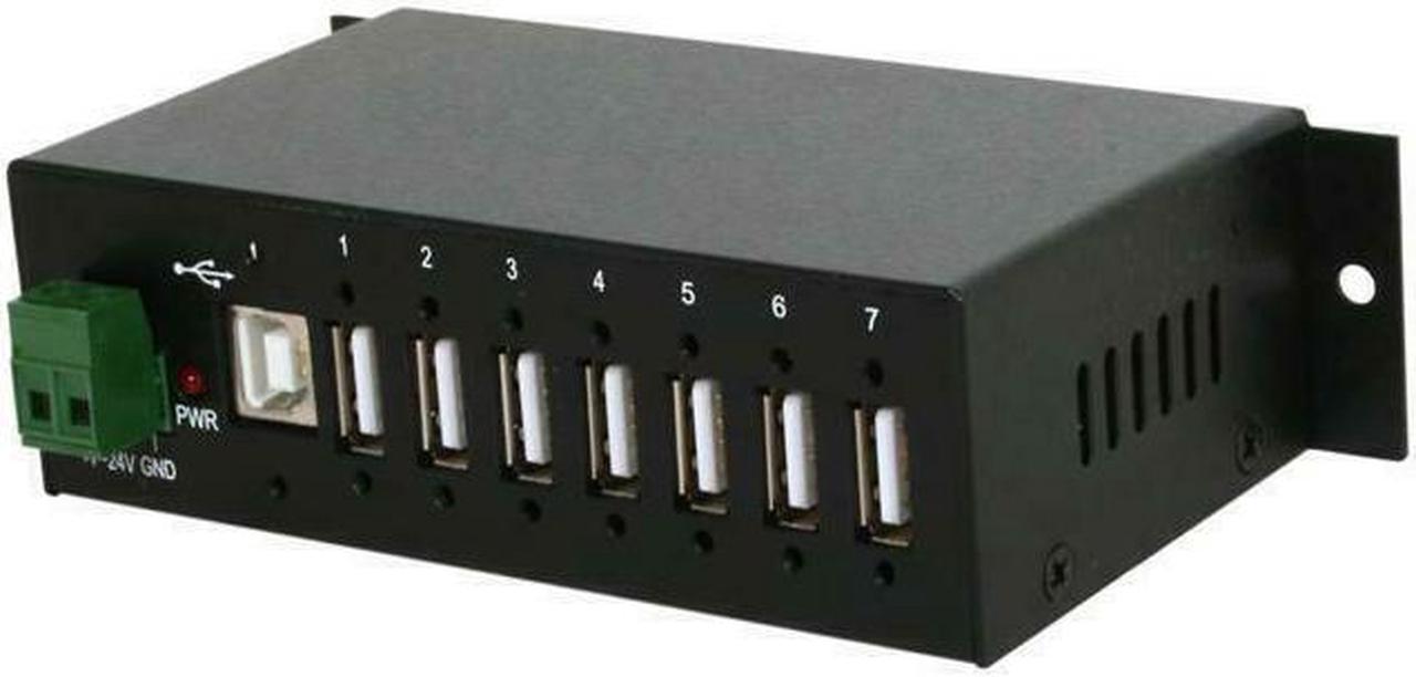 StarTech Mountable Rugged Industrial 7 Port USB Hub ST7200USBM