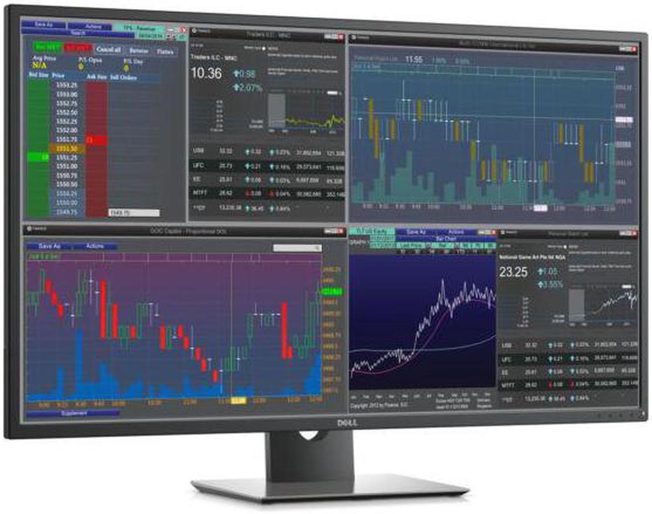Main image of Dell P4317Q 43" UHD 3840 x 2160 (4K) 60 Hz D-Sub, HDMI, DisplayPort, Mini DisplayPort, MHL, USB Built-in Speakers LED Backlight LCD IPS Monitor