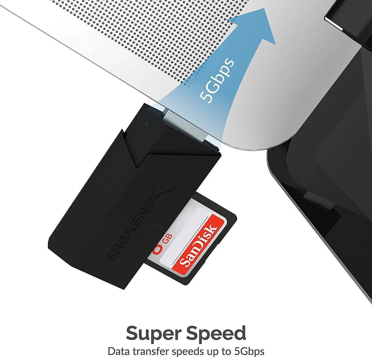Alt view image 4 of 15 - Sabrent Mini USB 3.0 Micro SD and SD Card Reader (CR-UMSS)