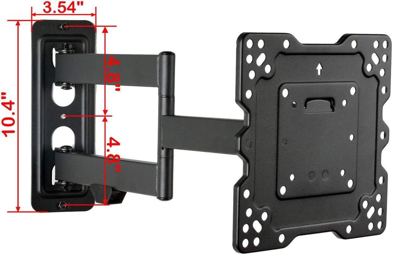 Alt view image 14 of 14 - VideoSecu Full Motion Articulating TV Wall Mount for most 26-55" LCD LED HDTV UHD, Long Arm Tilt Swivel TV Mount Bracket with Max VESA 400x400mm, Loading 88lbs, Cable Management BJZ