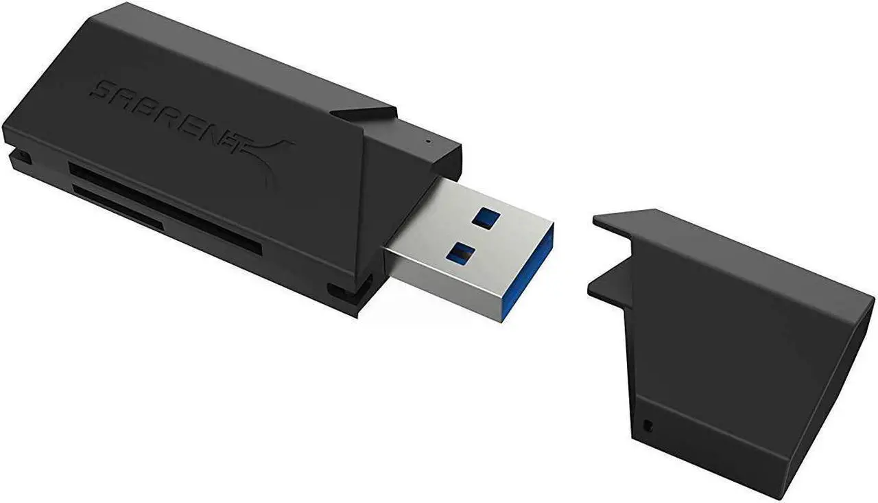 Main image of Sabrent Mini USB 3.0 Micro SD and SD Card Reader (CR-UMSS)