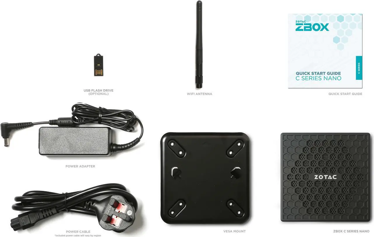 Alt view image 5 of 12 - ZOTAC ZBOX CI331 nano Fanless Silent Mini PC Intel N5100, Intel UHD Graphics, HDMI, VGA, DisplayPort , No Memory/Storage/OS Barebones System, ZBOX-CI331NANO-U