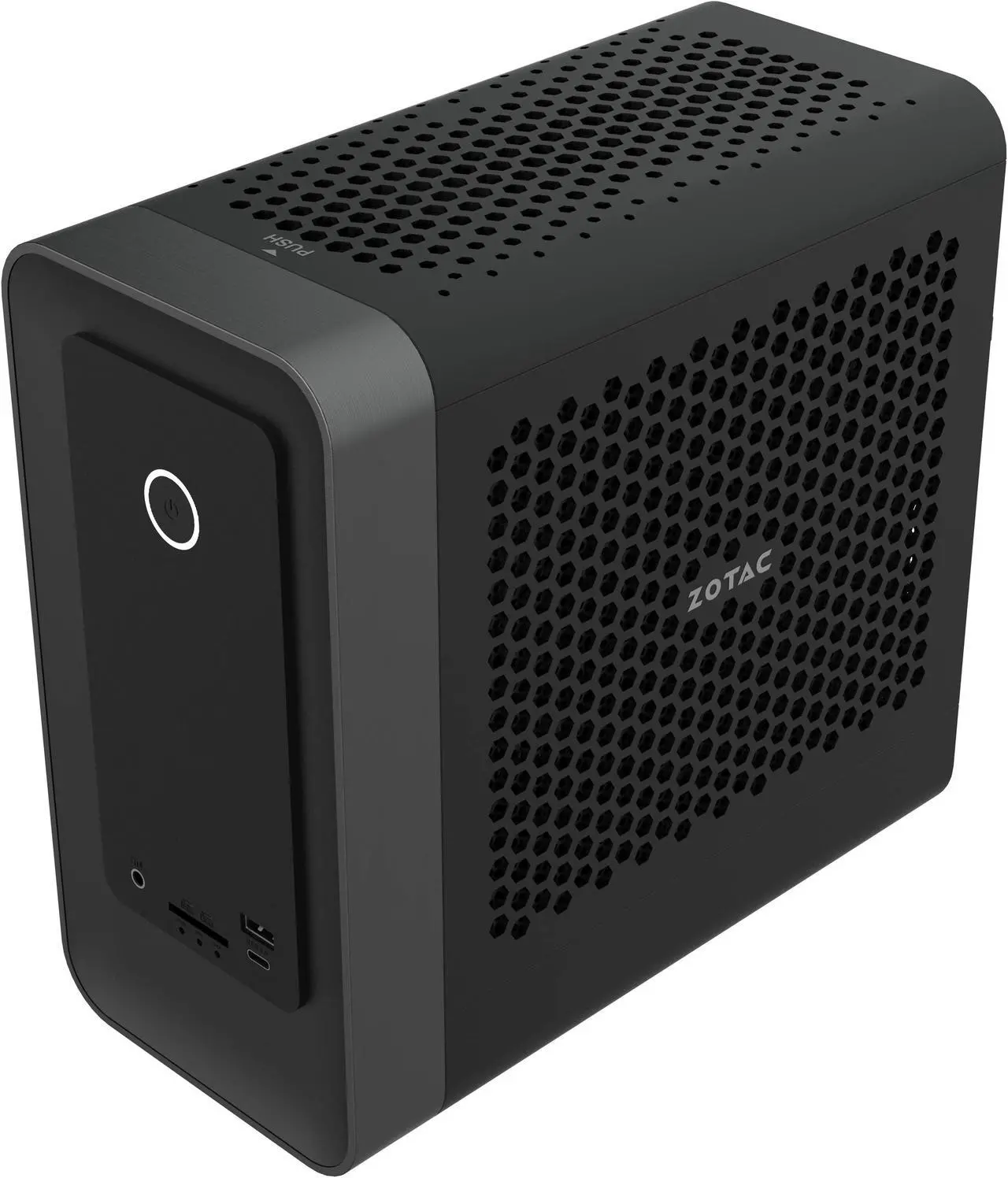 Alt view image 5 of 9 - ZOTAC MAGNUS ONE ECM53060C Mini PC GeForce RTX 3060, Intel Core i5-10400, 16GB DDR4/512GB SSD/1TB HDD/Windows 10 Home 64-bit System, ZBOX-ECM53060C-U-W2B