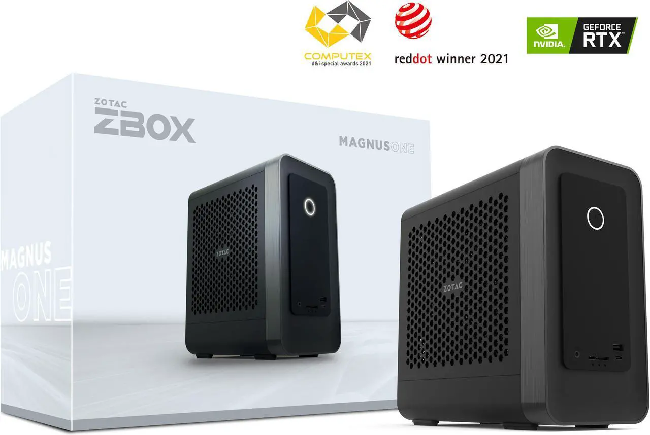 Main image of ZOTAC MAGNUS ONE ECM53060C Mini PC GeForce RTX 3060, Intel Core i5-10400, 16GB DDR4/512GB SSD/1TB HDD/Windows 10 Home 64-bit System, ZBOX-ECM53060C-U-W2B