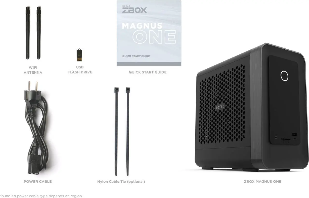 Alt view image 7 of 9 - ZOTAC MAGNUS ONE ECM53060C Mini PC GeForce RTX 3060, Intel Core i5-10400, 16GB DDR4/512GB SSD/1TB HDD/Windows 10 Home 64-bit System, ZBOX-ECM53060C-U-W2B
