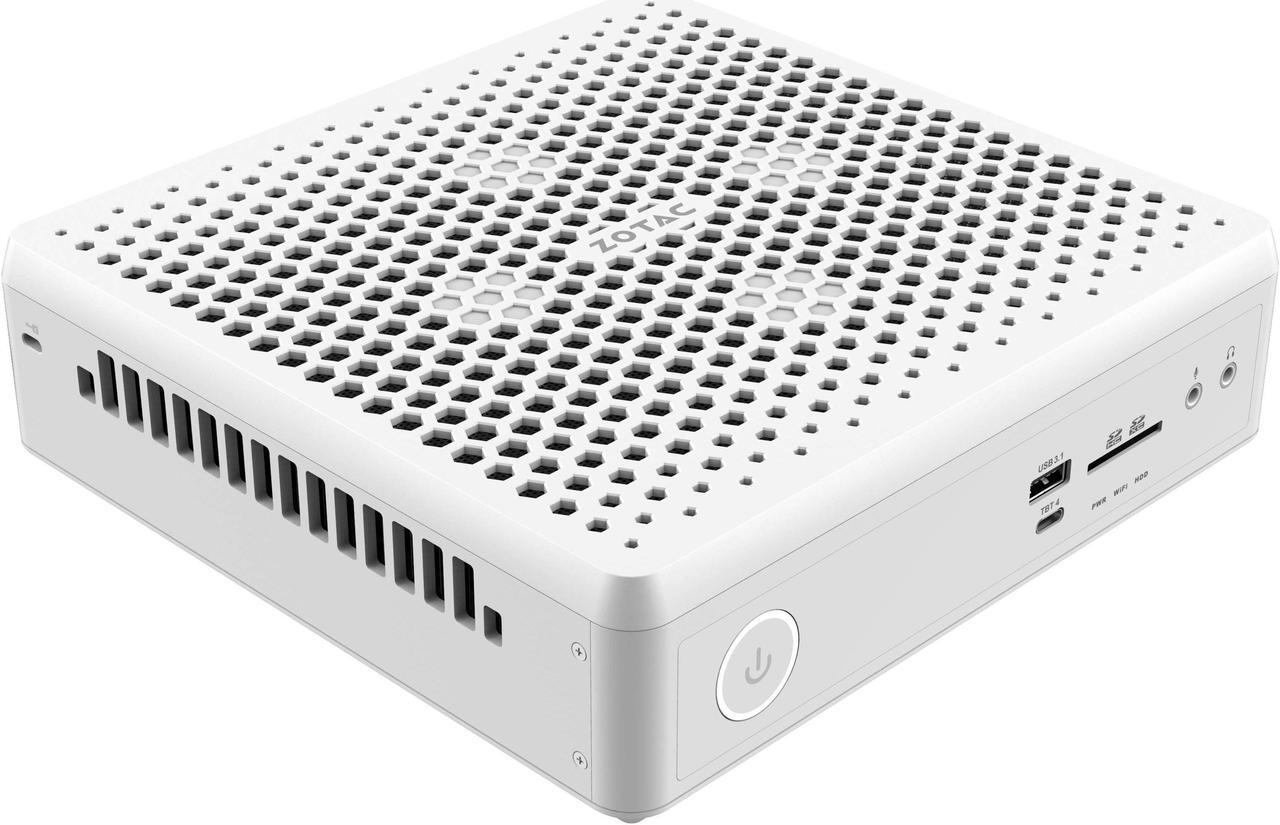 Alt view image 2 of 7 - ZOTAC MAGNUS EN374070W White Edition, Compact Creator System - GeForce RTX 4070, Intel Core i7-13700HX - No Memory/Storage/OS Barebones System - ZBOX-EN374070W-U