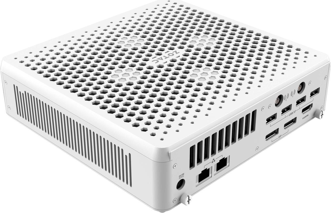 Alt view image 3 of 7 - ZOTAC MAGNUS EN374070W White Edition, Compact Creator System - GeForce RTX 4070, Intel Core i7-13700HX - No Memory/Storage/OS Barebones System - ZBOX-EN374070W-U