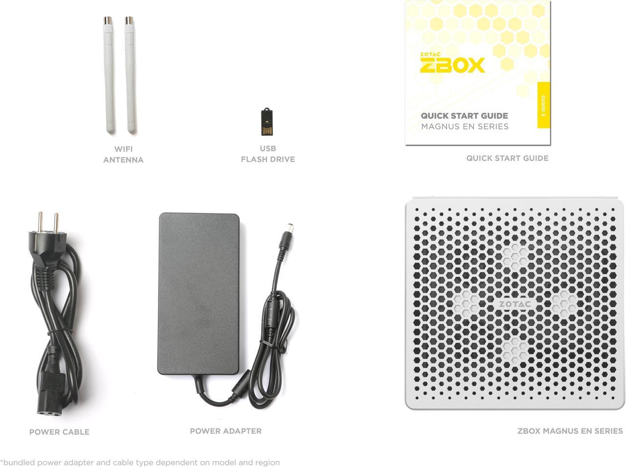 Alt view image 6 of 7 - ZOTAC MAGNUS EN374070W White Edition, Compact Creator System - GeForce RTX 4070, Intel Core i7-13700HX - No Memory/Storage/OS Barebones System - ZBOX-EN374070W-U