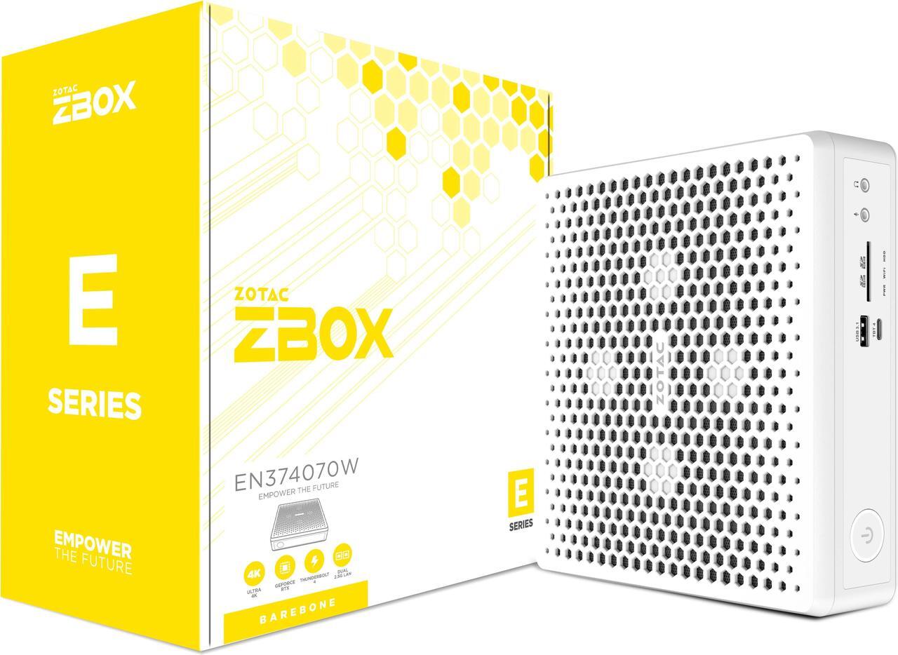 Alt view image 7 of 7 - ZOTAC MAGNUS EN374070W White Edition, Compact Creator System - GeForce RTX 4070, Intel Core i7-13700HX - No Memory/Storage/OS Barebones System - ZBOX-EN374070W-U