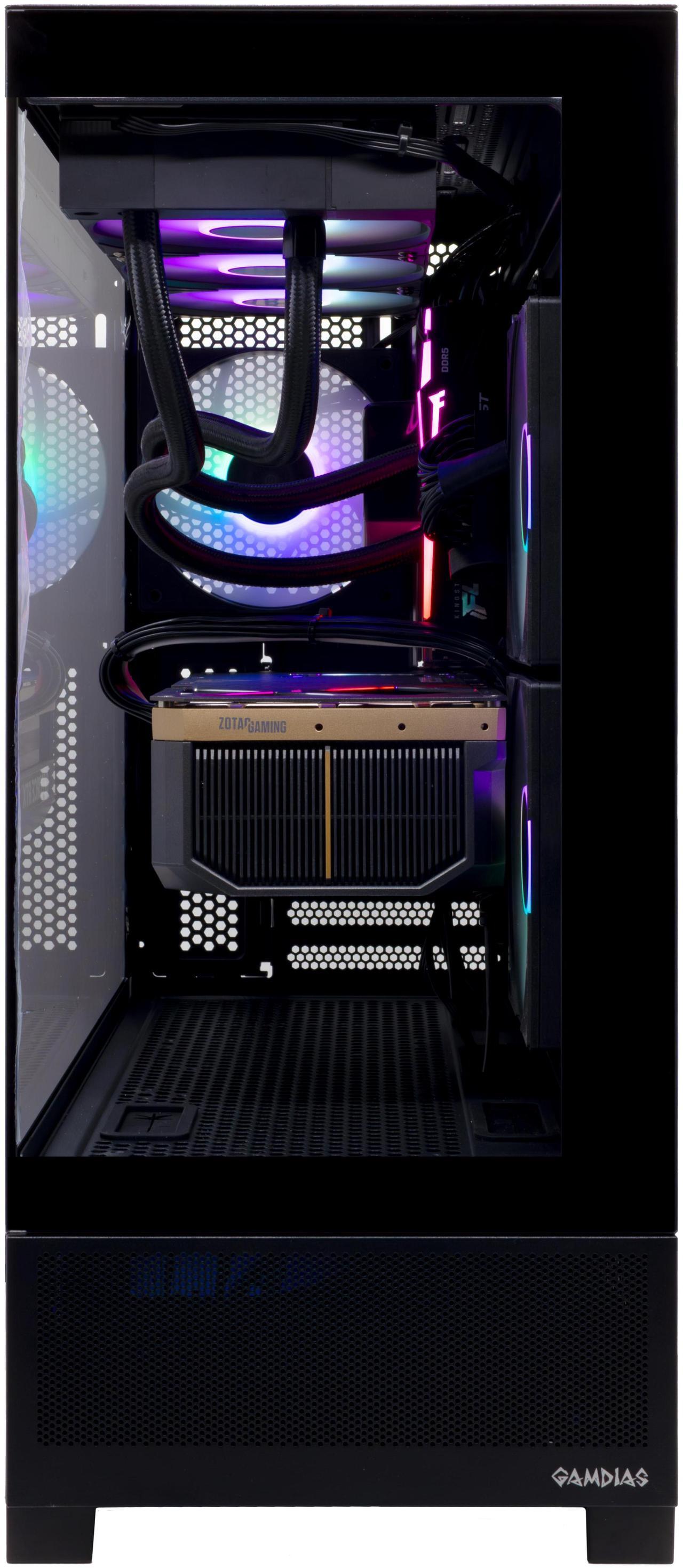 Alt view image 2 of 4 - ZOTAC MEK AI-Enhanced Gaming PC Desktop Computer - NVIDIA GeForce RTX 5070 TI, AMD Ryzen 5 7600X up to 5.3GHz, 16GB RGB DDR5, 1TB NVME M.2 SSD, 850W 80+ GOLD PSU, WiFi 5,BT 5.2, Windows 11 Home 64-bit