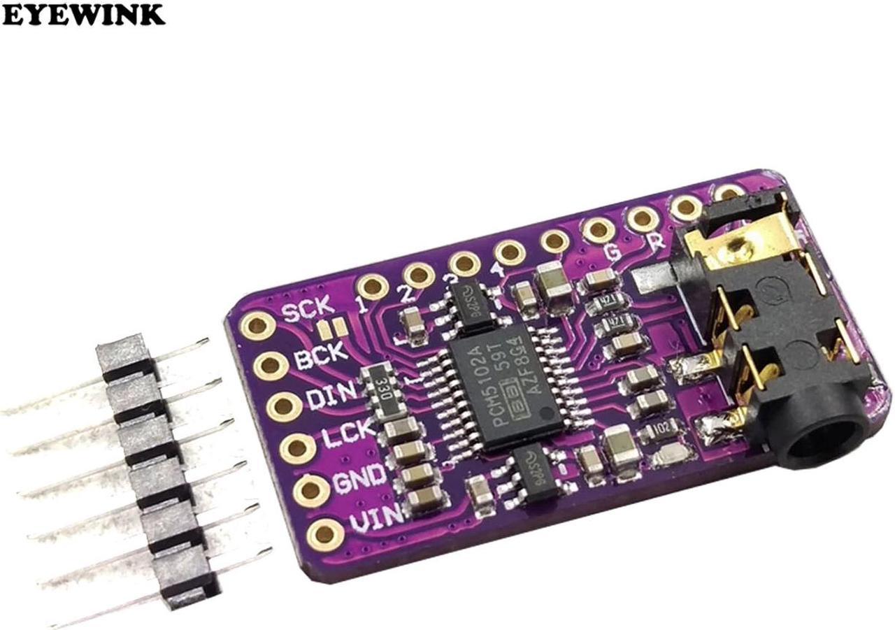 Interface I2S PCM5102A DAC Decoder GY-PCM5102 I2S Player Module For Raspberry Pi pHAT Format Board Digital PCM5102 Audio Board