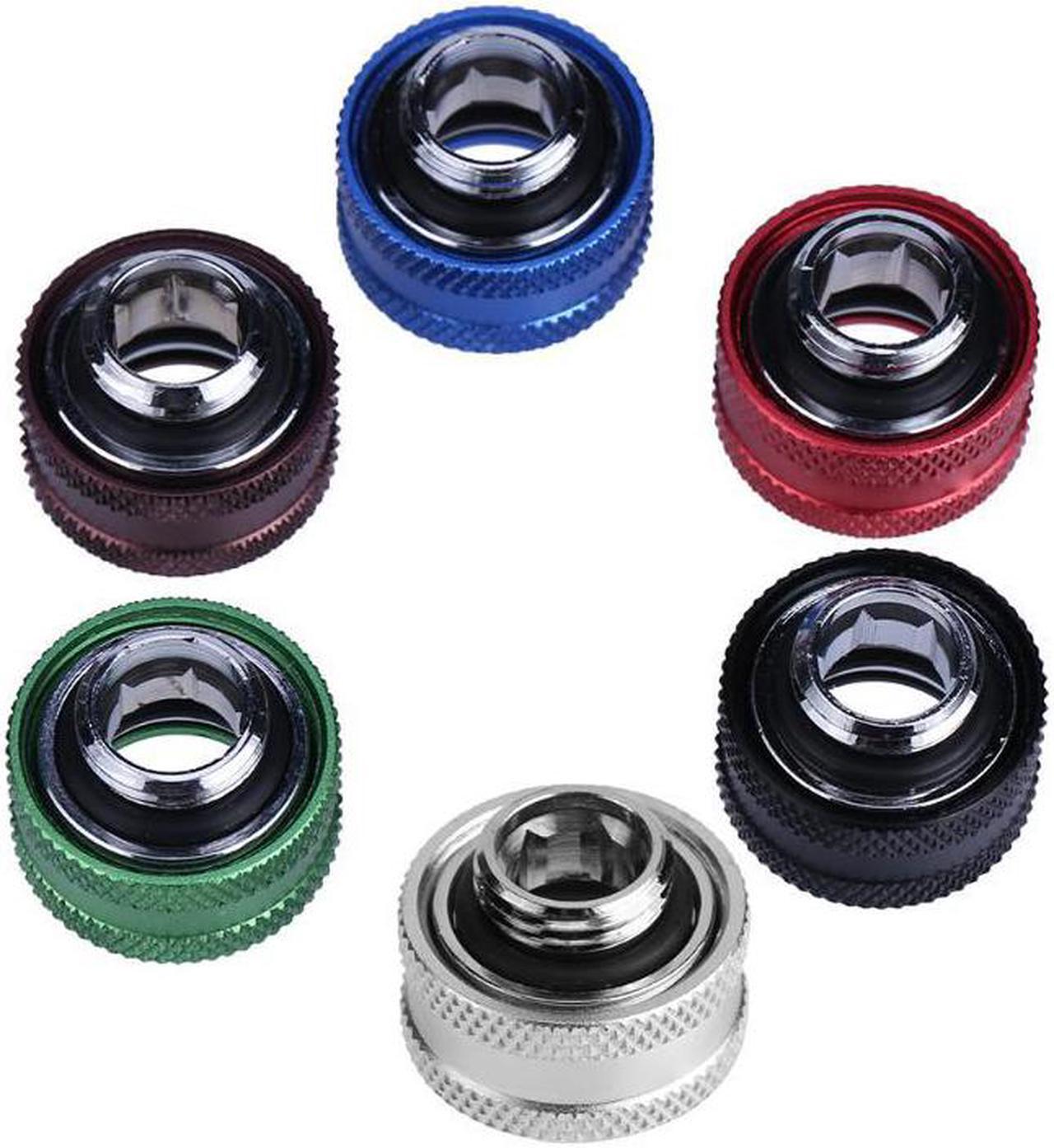 14mm Hard Tube Extended Connetor Fittings G1/4 Thread Rigid Tube Compression Fittings for PC Water Cooling System