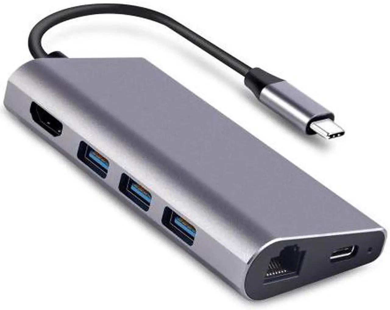 Alt view image 2 of 7 - Suntapower USB Hub C 8 En 1 Aluminium Multi Type de Port Adaptateur C Hub Combo Pour Macbook Pro BT059
