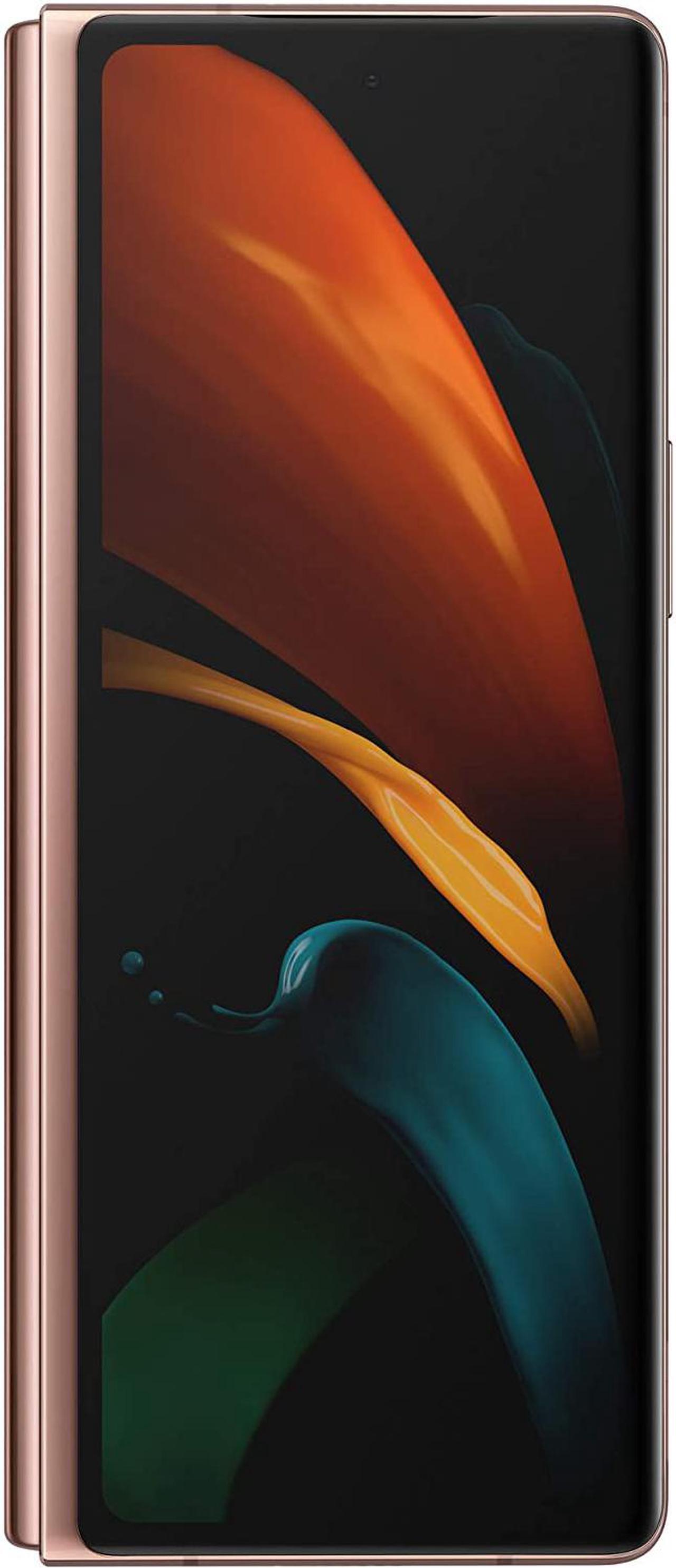 Alt view image 3 of 7 - SAMSUNG Galaxy Z Fold 2 5G | SM-F916N 256GB | Factory Unlocked - Korean International Version (Mystic Bronze & Black)