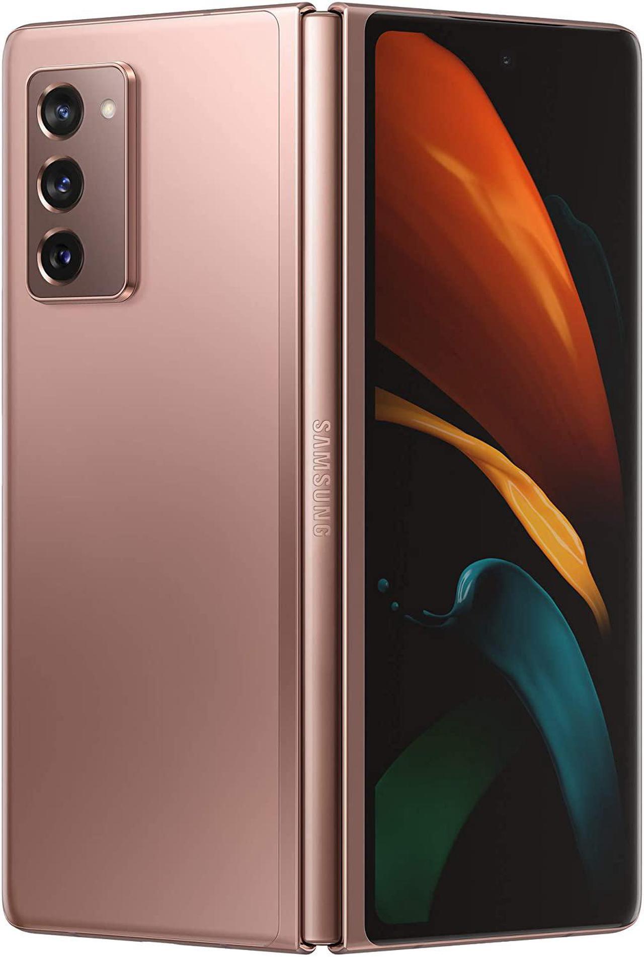 Main image of SAMSUNG Galaxy Z Fold 2 5G | SM-F916N 256GB | Factory Unlocked - Korean International Version (Mystic Bronze & Black)