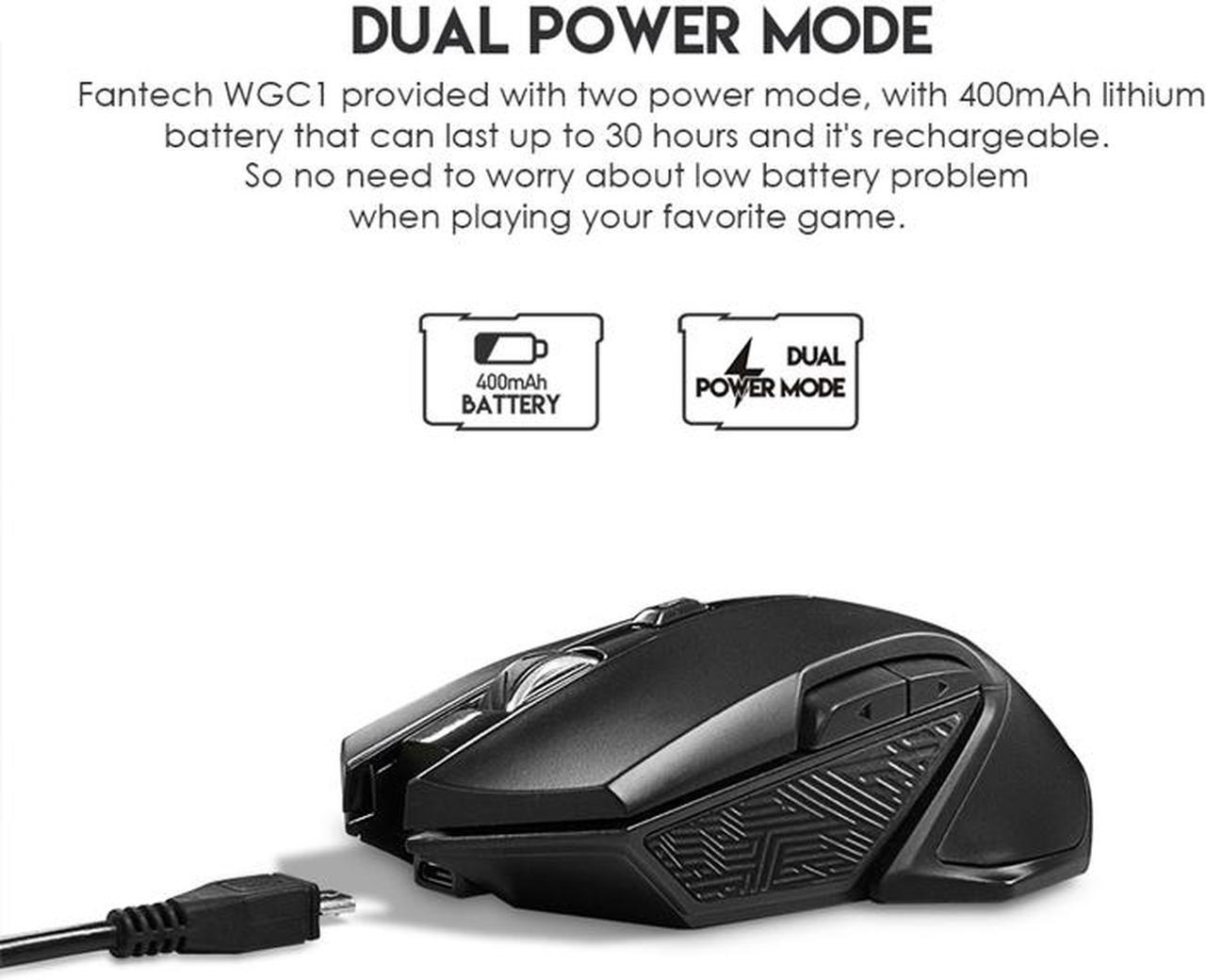 Alt view image 5 of 7 - Fantech Gaming Mouse WCG1 Wemon,Rgb Light Color Switch Button,20 millons buttons life,Utlmate Pixart 3212 Sensor 2400 DPI 30IPS,1000hz Polling Rate,Doal Power Mode,Nano Usb Receiver,