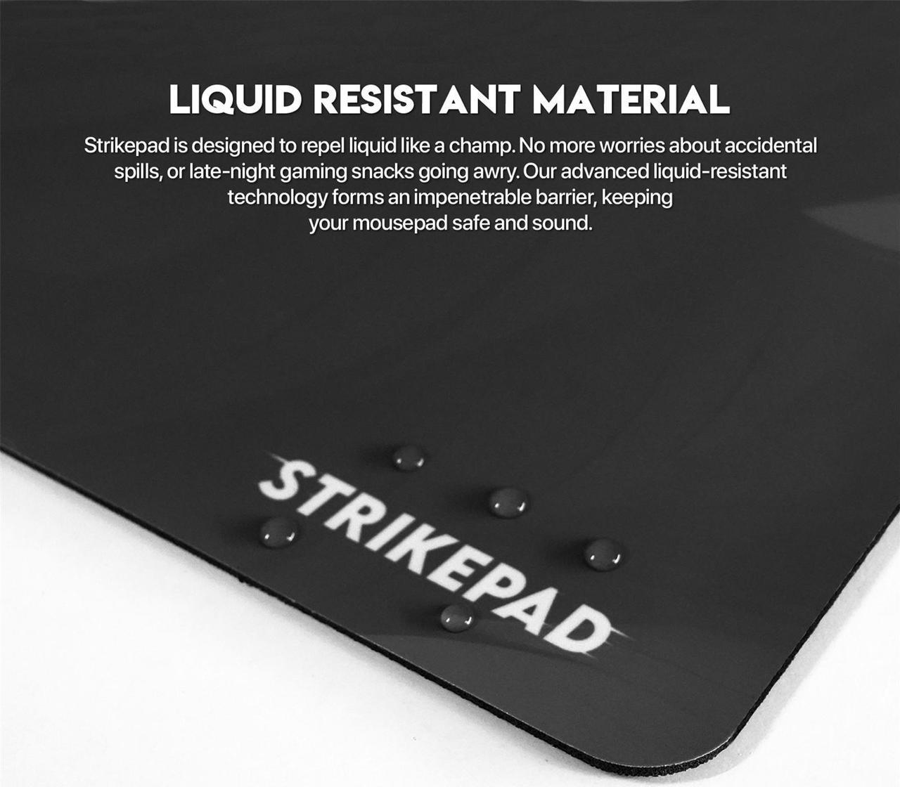 Alt view image 4 of 7 - Fantech STRIKEPAD MST901,Holographic Design, Herringbone Rubber Base, Liquid Resistant Surface (90cm × 40cm), Black