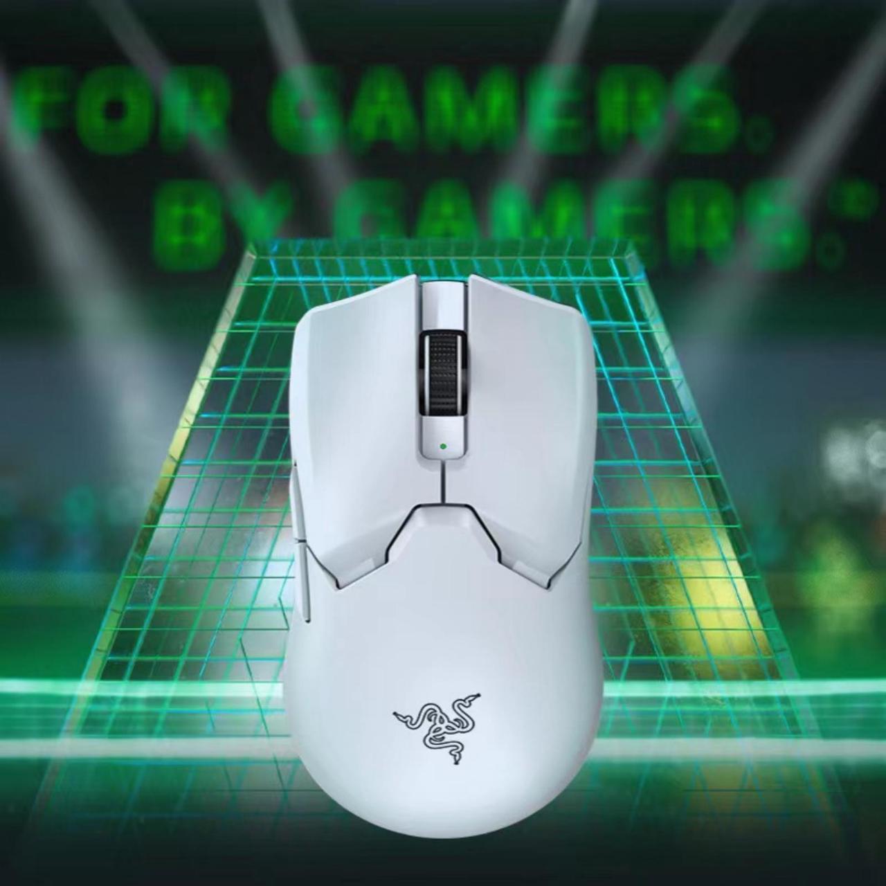 Alt view image 3 of 5 - AULA Viper V2 Pro HyperSpeed Wireless Gaming Mouse: 6 buttons,58g Ultra Lightweight - Gen-3-30K DPI Optical Sensor w/On-Mouse Controls - 90 Hour Battery - USB Type C Cable Included -white