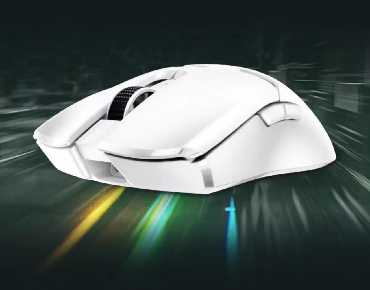 Alt view image 5 of 5 - AULA Viper V2 Pro HyperSpeed Wireless Gaming Mouse: 6 buttons,58g Ultra Lightweight - Gen-3-30K DPI Optical Sensor w/On-Mouse Controls - 90 Hour Battery - USB Type C Cable Included -white