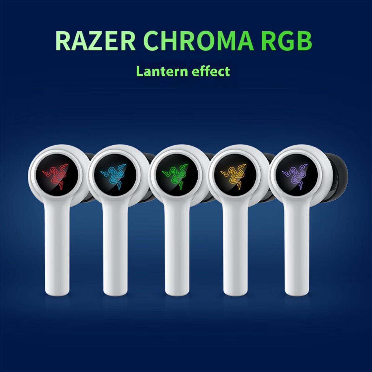 Alt view image 5 of 7 - AULA  Warhammer Shark Extreme Edition  Wireless  earphones, Gaming Earbuds for PlayStation 5 / PS5, PC, Mobile: ANC - Noise Cancelling Mic - Bluetooth 5.2 - RGB Chroma - 30 Hr Batterywhite