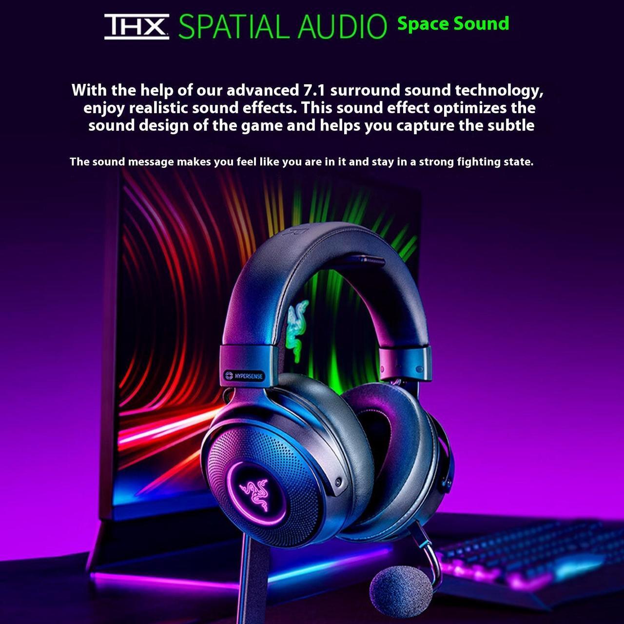 Alt view image 3 of 7 - AULA Giant Demon V3 Super Sensitive Edition Wired Gaming Headset ,Ultra-lightweight design,HD Sound Quality, 3.5 mm link, for PCs, Macs, Xbox One, PS4, Nintendo Switch, Black