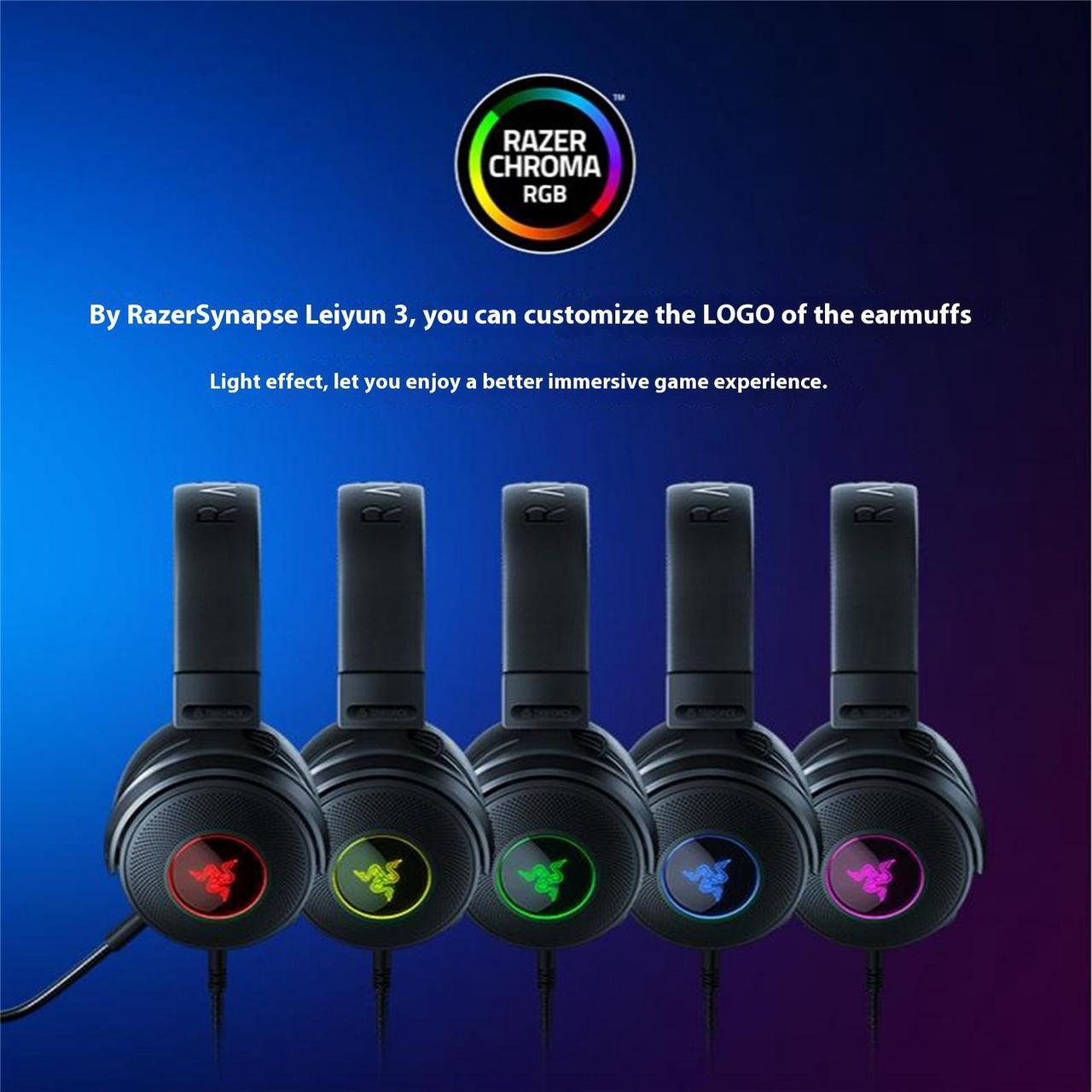 Alt view image 6 of 7 - AULA Giant Demon V3 Wired Gaming Headset with Microphone,Ultra-lightweight design,HD Sound Quality, 3.5 mm link, for PCs, Macs, Xbox One, PS4, Nintendo Switch, Black