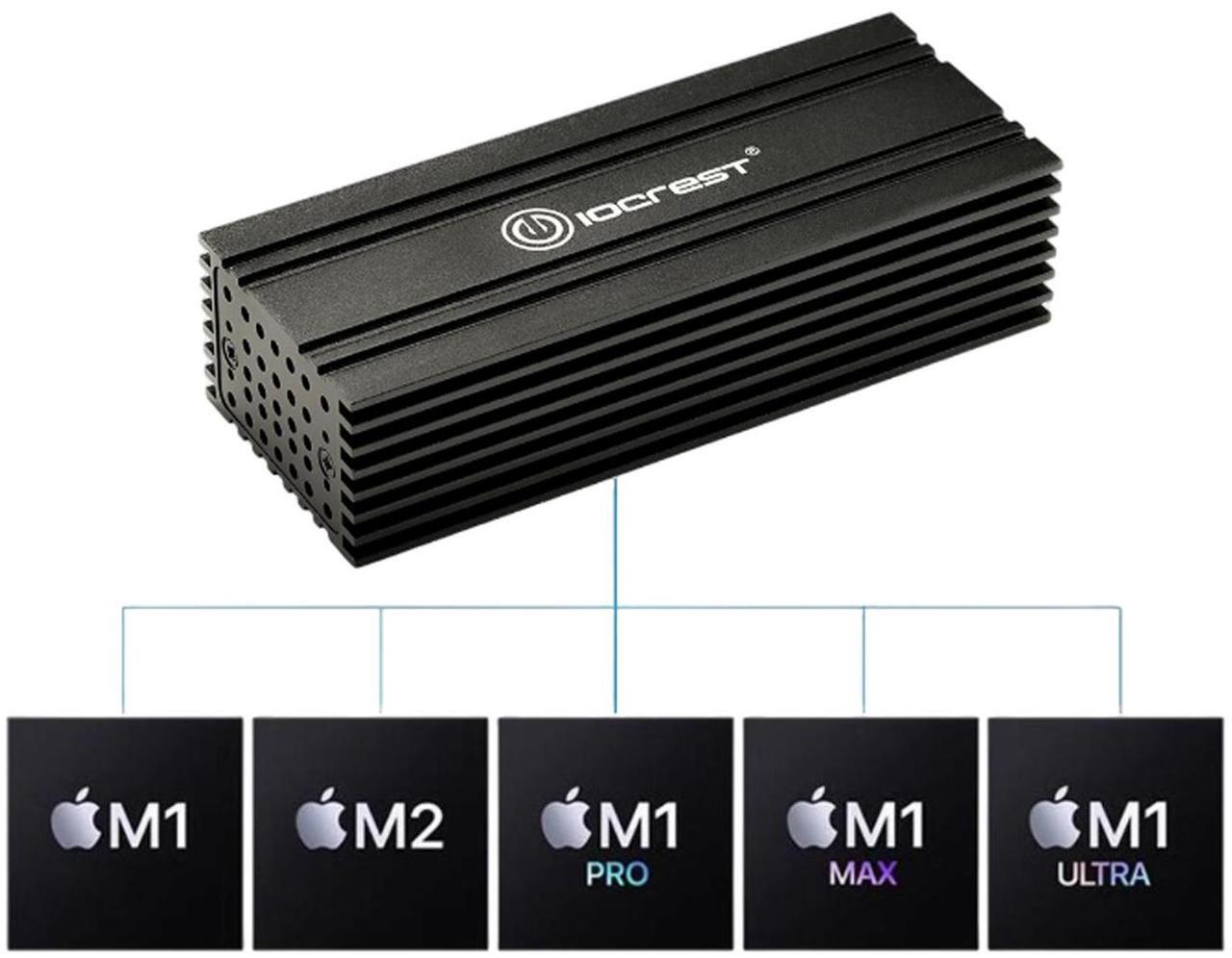 Alt view image 2 of 7 - locrest USB4 NIC 10G Compatible Thunderbolt 3/4 Single Port 10GbE RJ45 Ethernet Adapter M4 Branch,Chipset ID AQC113,Black
