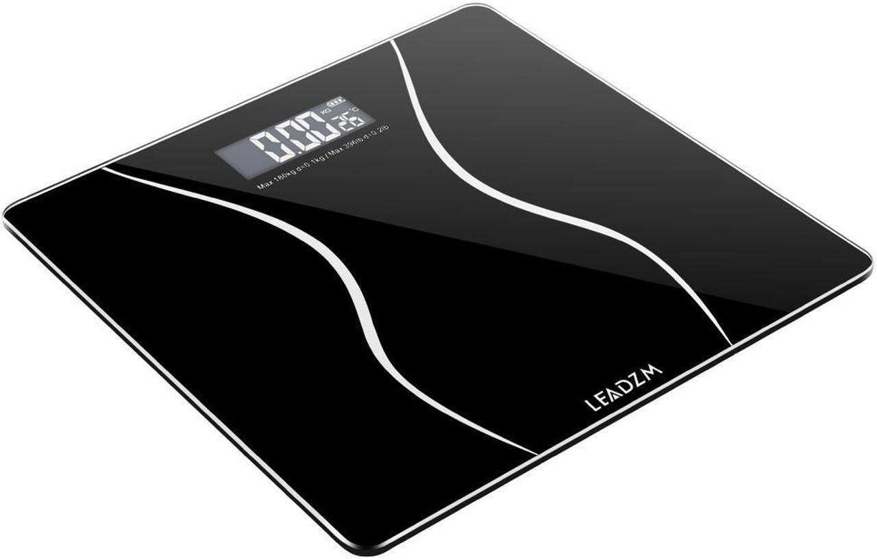 Alt view image 3 of 7 - 400lb/180KG Digital LCD Glass Bathroom Scale Body Weight Scales High Precision