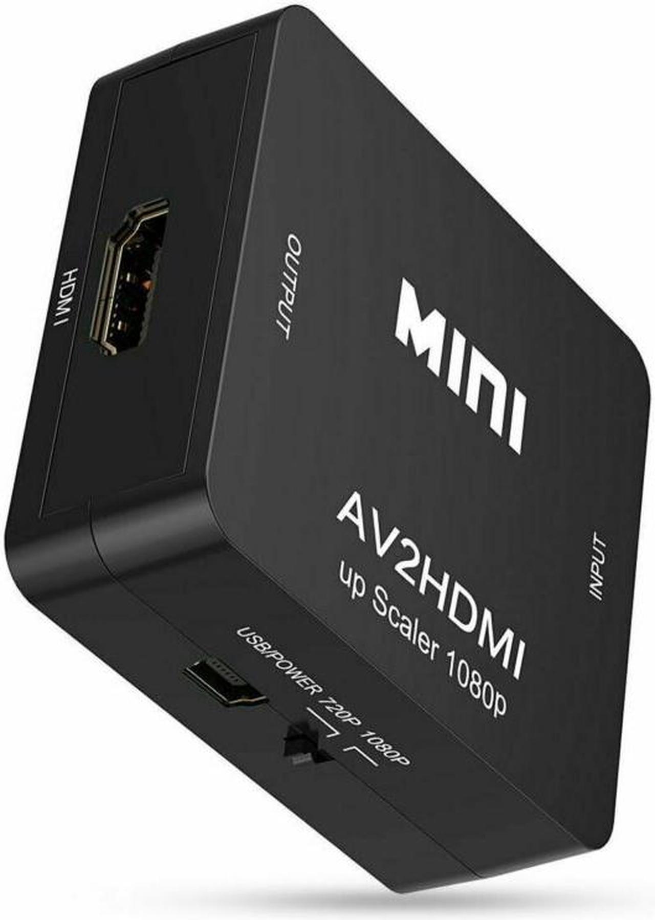 New AV to HDMI Converter For HDTV 1080P PS2 PS3 SKY 720P RCA Composite Adapter