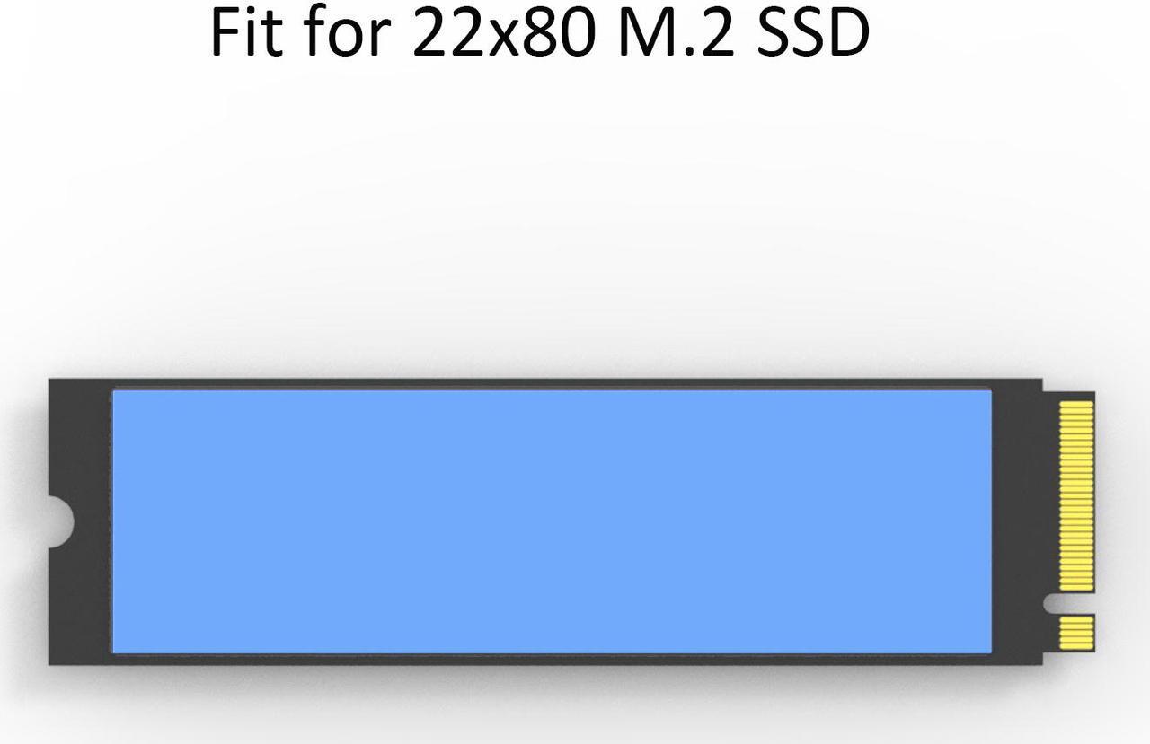 Alt view image 3 of 7 - GLOTRENDS Thermal Pad with 2.0 W/mk Thermal Conductivity for M.2 NVMe SSD CPU GPU Chipset etc