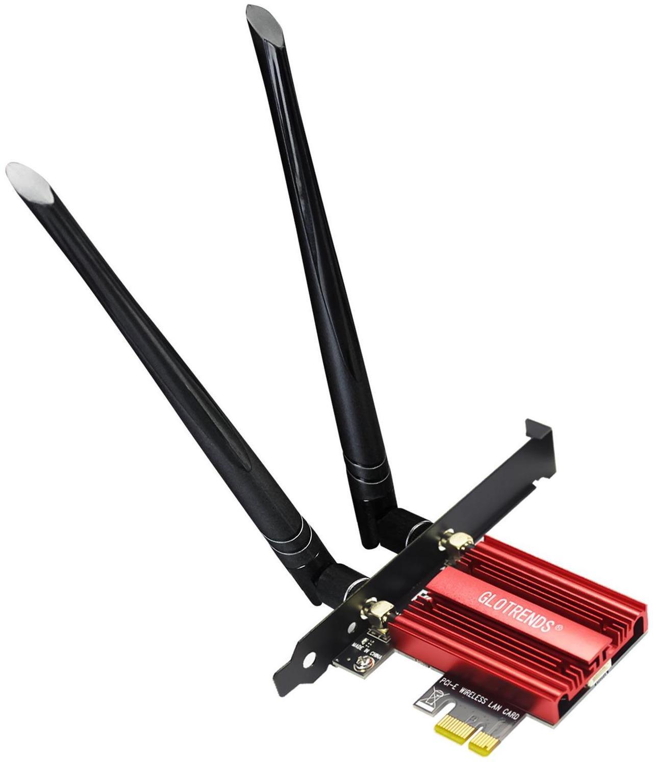 Main image of GLOTRENDS BE8774 WiFi 7 PCIe Card for Desktop PC with Intel BE200NGW Chip, 802.11be, Bluetooth 5.4, Only Compatible with Windows 11 24H2 or Above Version (Not Support AMD Motherboard)
